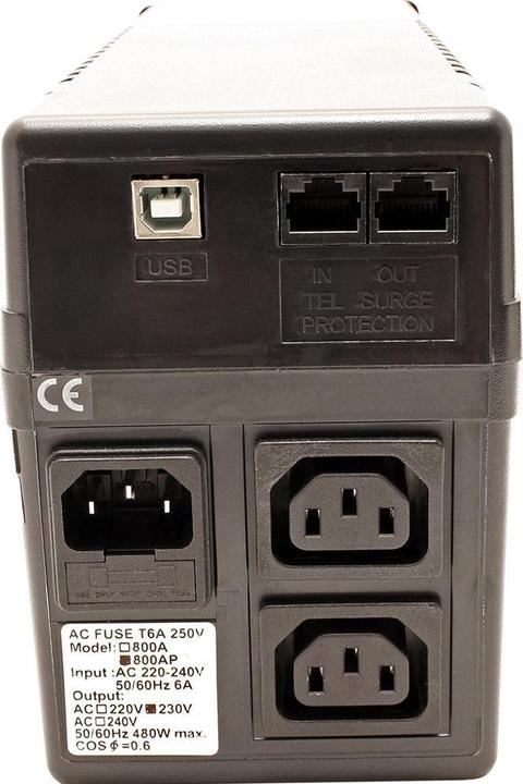 Produktbild Value Ups 800 (800 VA, 480 W, Line-Interaktiv USV)