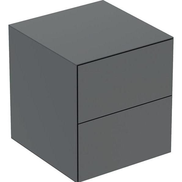 Geberit, Badezimmerschrank, ONE Seitenschrank mit zwei Schubladen, 45x49,2x47cm, 505.077.00