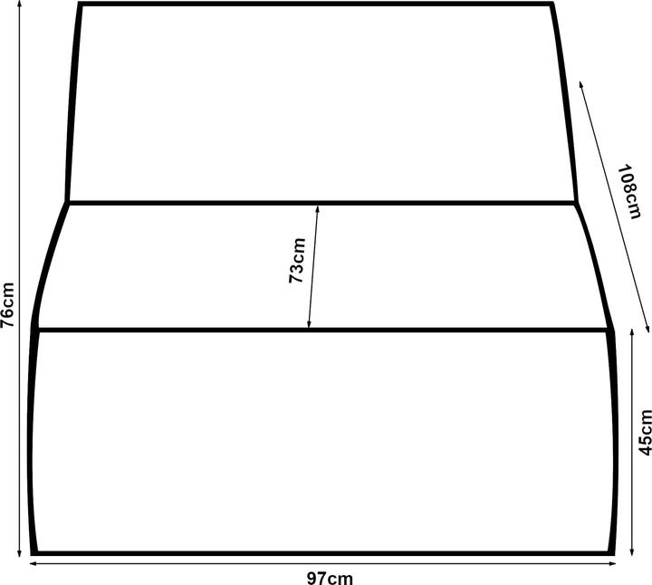 Actual product image En.Casa Sofa-Modul Hurvas Mittelelement Bouclé Grau