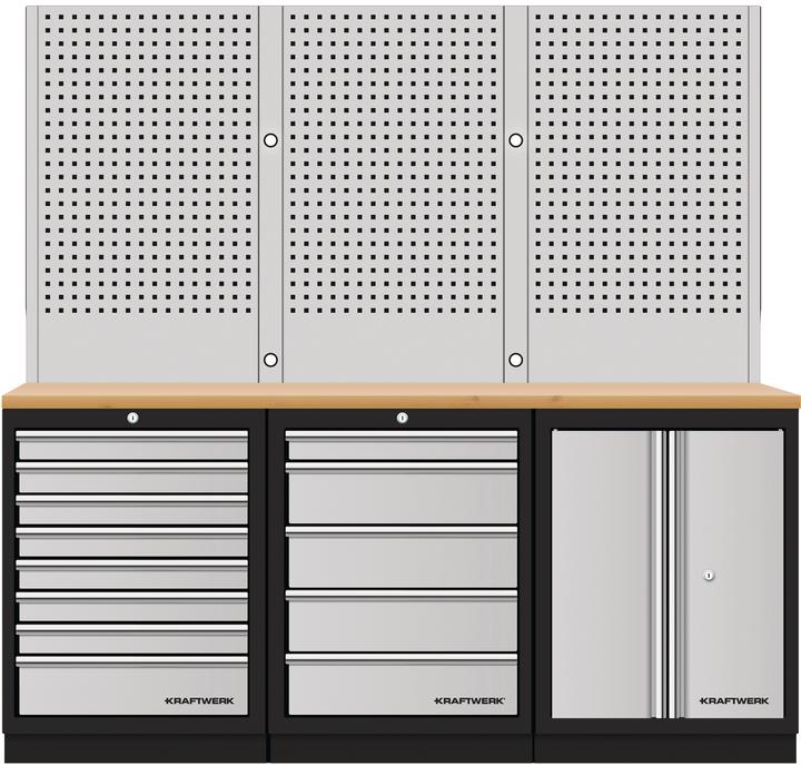 Kraftwerk Mobilo 3er combination perforated wall