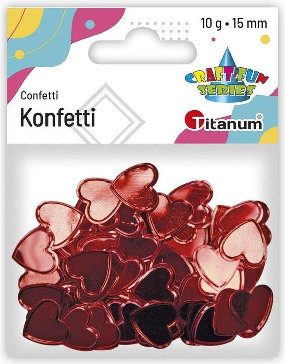Titanum Red heart confetti 10g