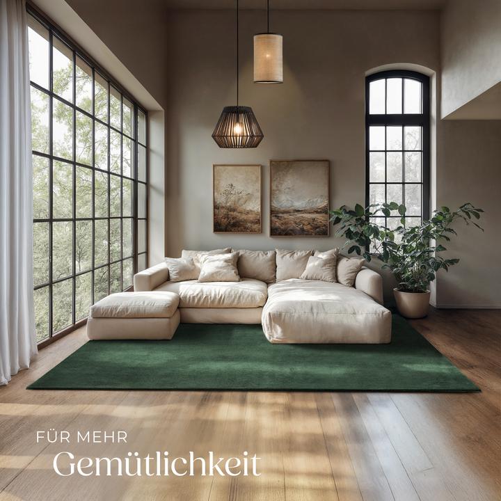 Produktbild tectake Kurzflorteppich Soft Zone (200 x 290 cm)