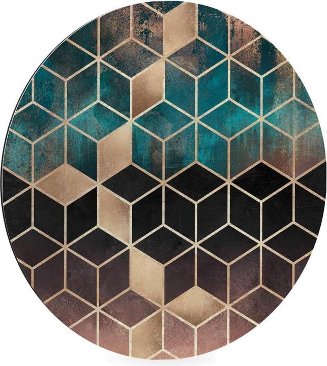 Image du produit Trenddeko Géométrie vert doré (70 x 70 cm)