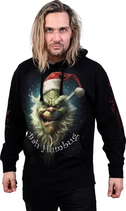 Immagine prodotto Spiral Felpa con Cappuccio Bah Humbug Adulto Unisex (3XL)