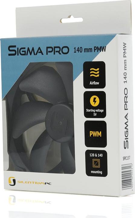 Actual product image Silentium PC Sigma Pro 140 PWM computer case fan (140 mm, 1 x)