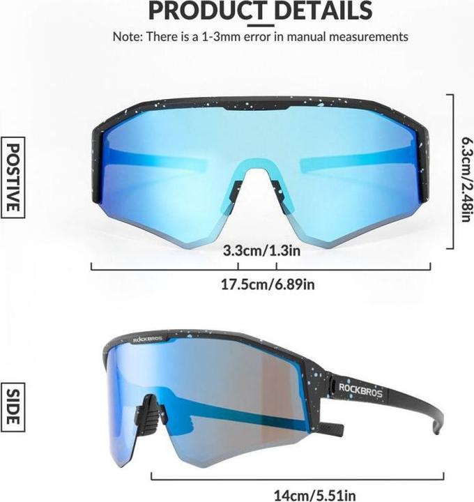Productafbeelding Rockbros Polariserende Lunettes SP297 - violet (Lila)