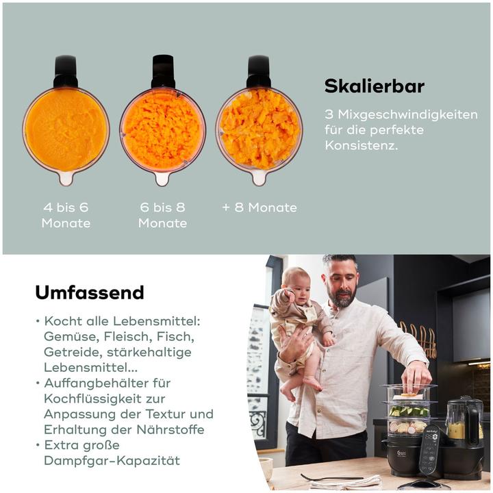 Immagine prodotto Babymoov Nutribaby Plus XL Nahrungszubereiter Black