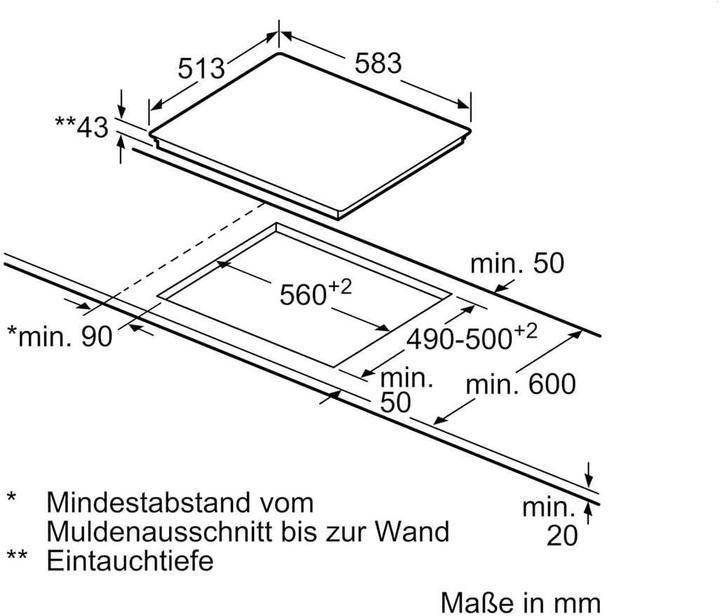 Produktbild Siemens EA645GMA1E (58.30 cm, Glaskeramik Kochfeld)