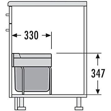 Thumbnail - Hailo Abfallsammler, Abfalleimer, Weiss