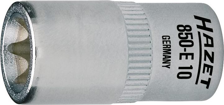Produktbild HAZET Steckschlüsseleinsatz ∙ TORX 850-E8 ∙ Vierkant6,3 mm (1/4 Zoll) ∙ Aussen TORX Profil ∙ E8