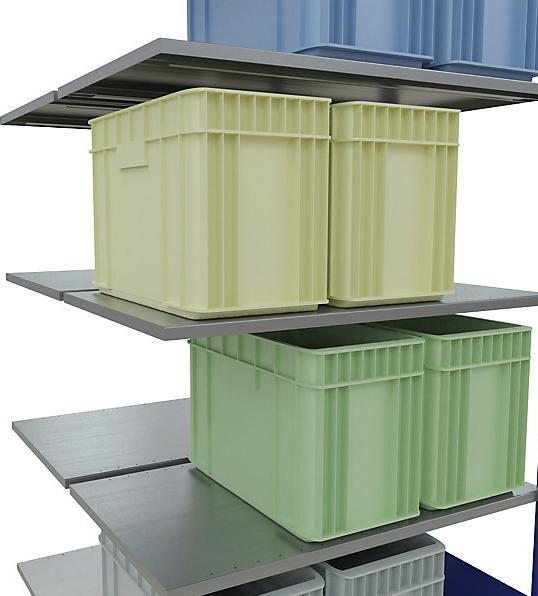 Actual product image eurokraft pro Boltless shelving, double row