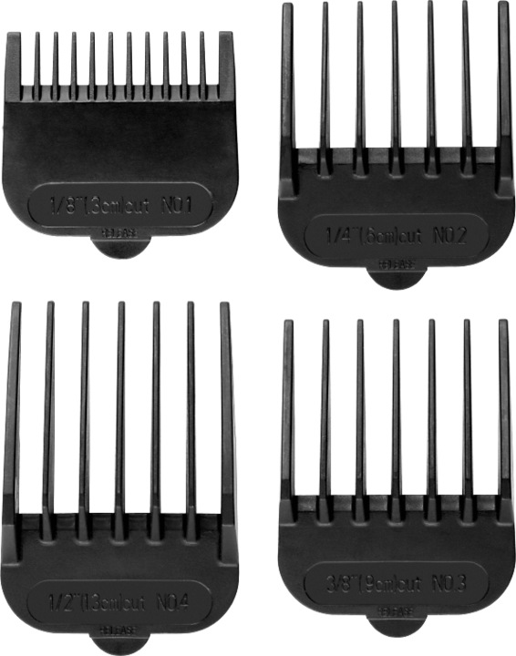 Actual product image ECG ZS 1020 Baltas hair clipper with cable, Nerūdijantis plienas fixed and movable blades, 6 comb