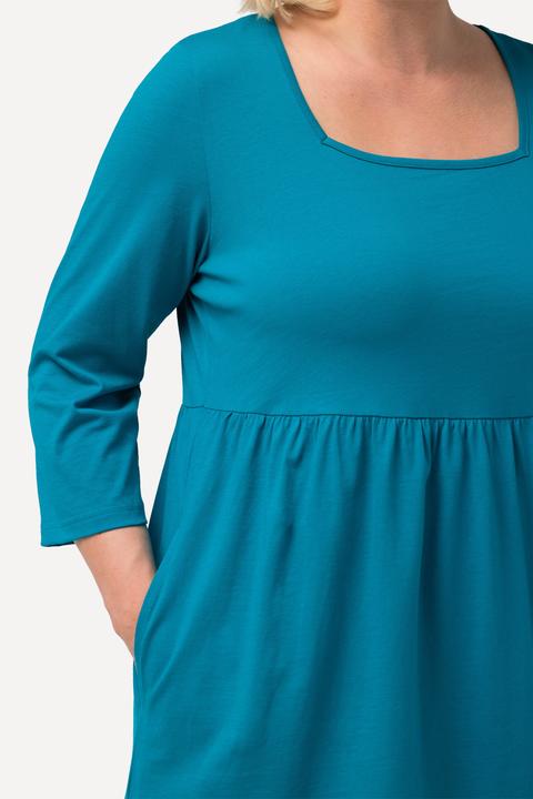 Produktbild Ulla Popken Longshirt, A-Linie, Carree-Ausschnitt, 3/4-Arm (50, 52)