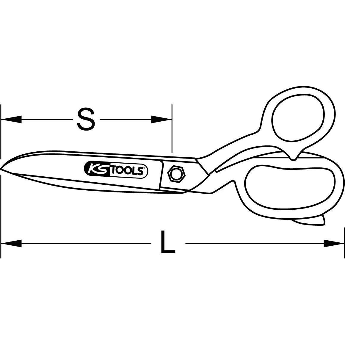 Thumbnail - KS Tools, Schere, Universal-Werkstattschere (20 cm)