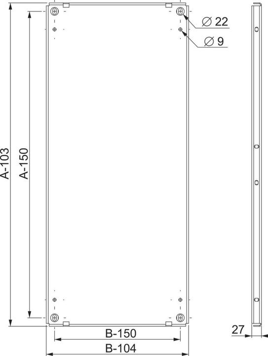 Produktbild Schneider Electric Spacial SF/SM-Montageplatte, 2000x600mm NSYMP206
