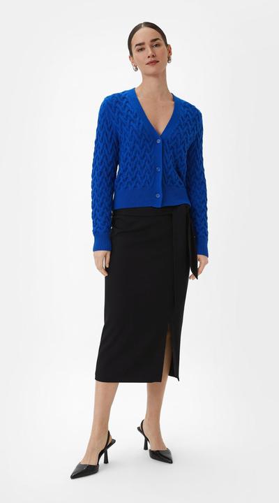 Produktbild Comma Rock Midi-Rock mit Bindegürtel (32)