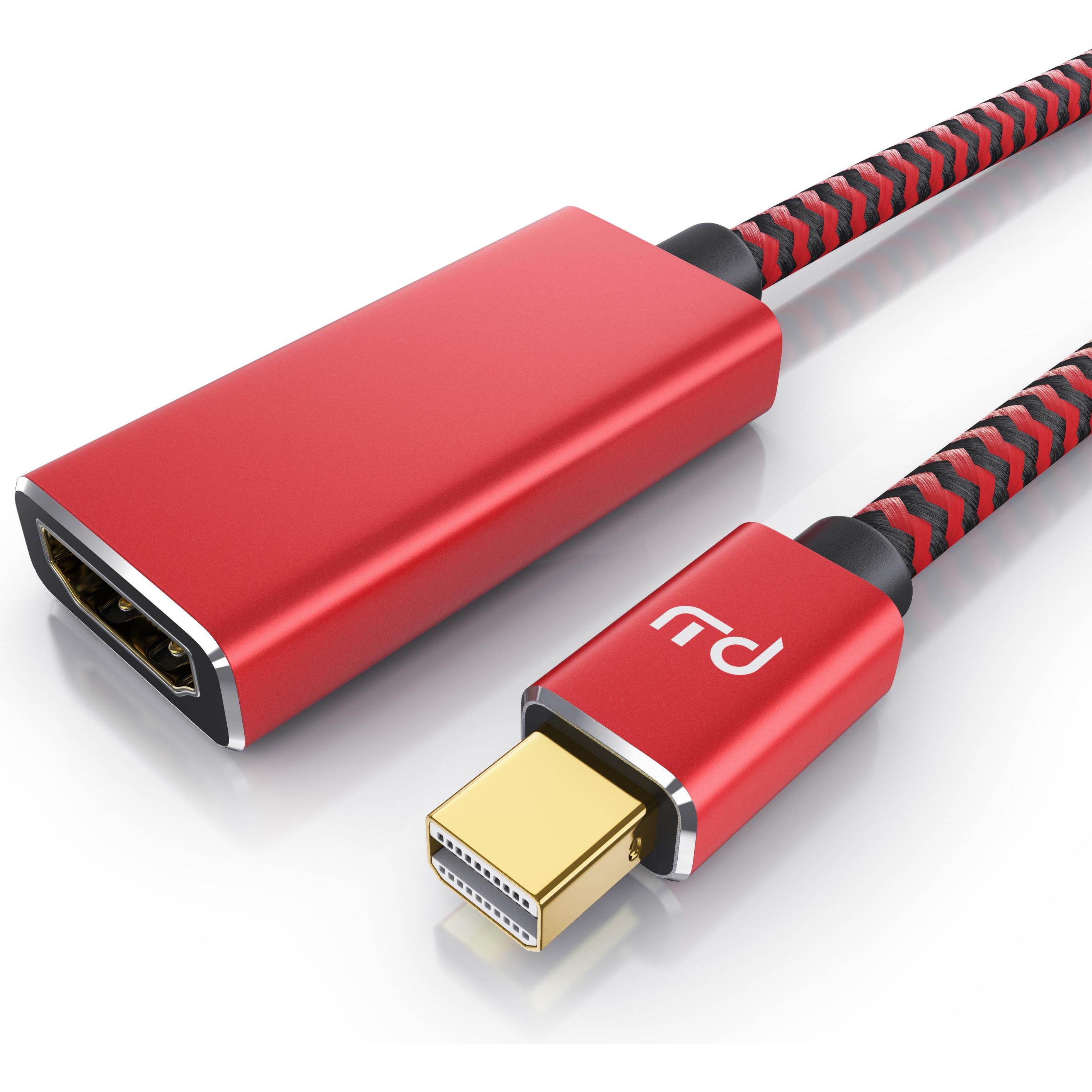 Primewire 4K Mini Displayport zu Hdmi 2.0 Adapter, Mini DP Kabel, mDP Adapter, 4K@60Hz, Thunderbolt (0.15 m, HDMI), Vide...