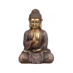 IKO, Deko Objekt, Buddha sitzend braun/gold h=45cm b=30,5cm