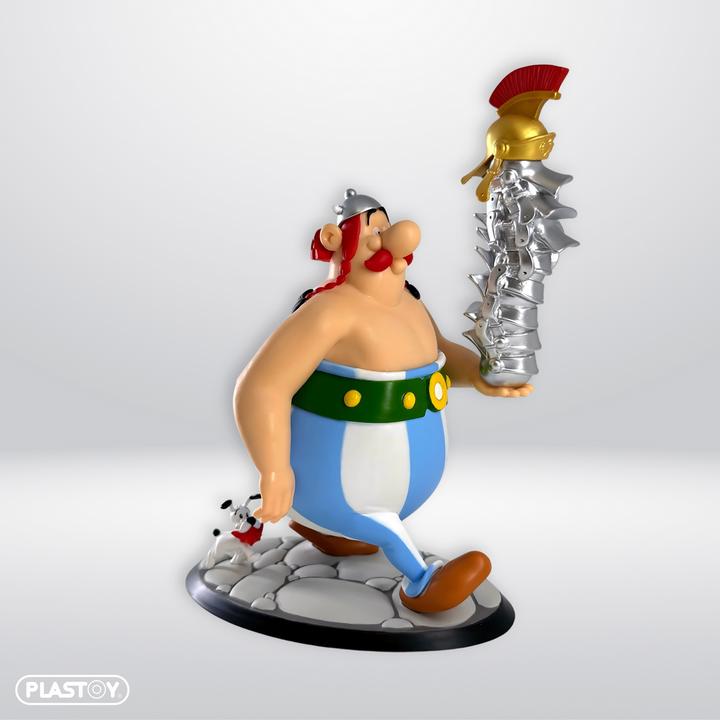Image du produit Plastoy Figurine d'Astérix Obélix Pile de casques et Idéfix