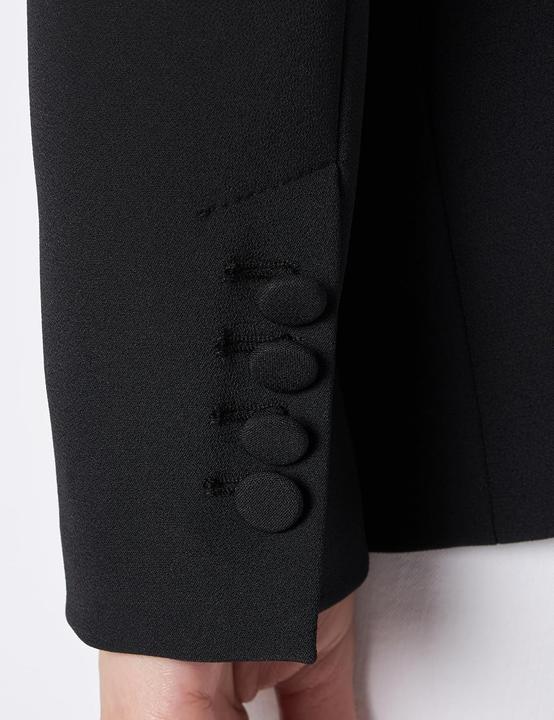 Actual product image Pinko Neerose Technical Crepe Stretch Laminated Trim Blazer (30)