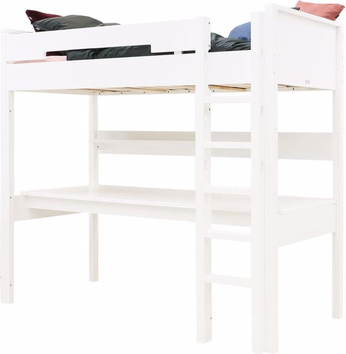 Actual product image Bopita Combiflex Loft Bed XL 90x200 with Straight Stairs White