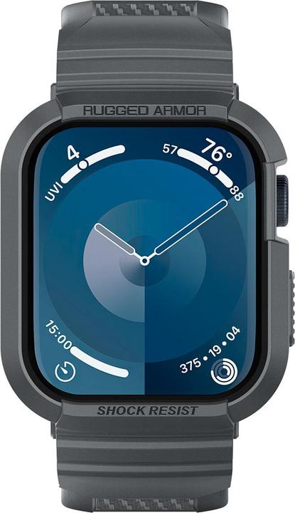 Actual product image Spigen Apple Watch 9/SE RugArm Pro DkGr