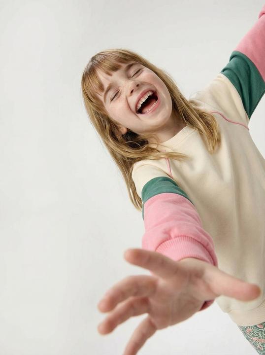 Produktbild Vertbaudet Sweatshirt mit farbigen Raglan‰rmeln, M‰dchen (92)