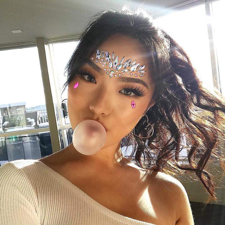 Actual product image PhoneLook Festival & Open-Air Face Sticker Stickers Glitter Diamonds Tattoo Style 7