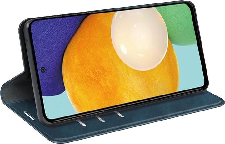 Image du produit Cover-Discount Galaxy A13 4G - Housse soyeuse Stand Flip Case bleu foncé (Samsung Galaxy A13, Samsung Galaxy A13 5G)