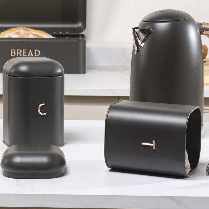 Actual product image Salter BW13729EU7 Pebble 3-Piece Canister Set Charcoal (1.40 l)