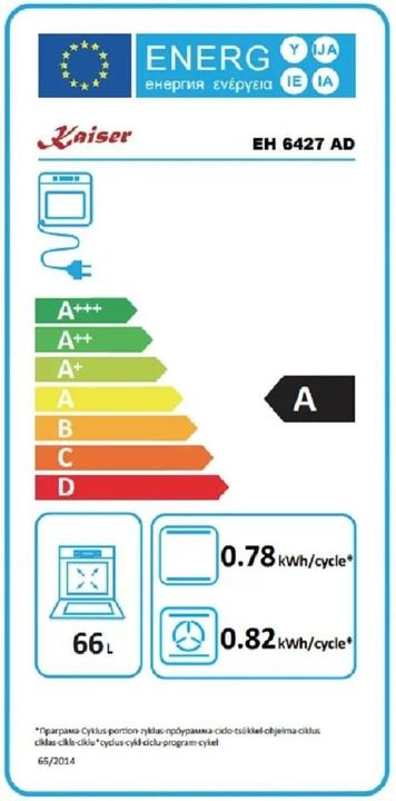 Energie-Label Kaiser EH 6427 AD+KCT 6185 Em