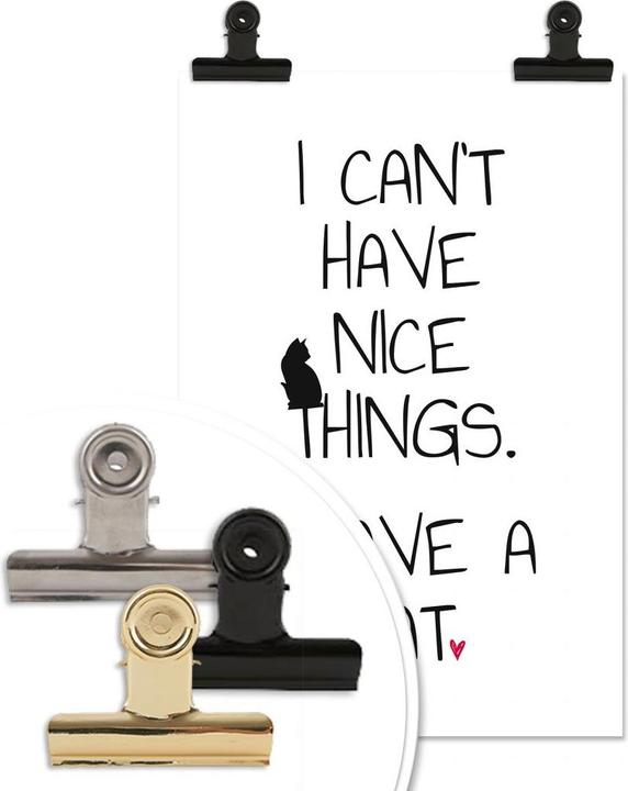 Produktbild Trenddeko I can't have nice Things - Cat (30 x 45 cm)