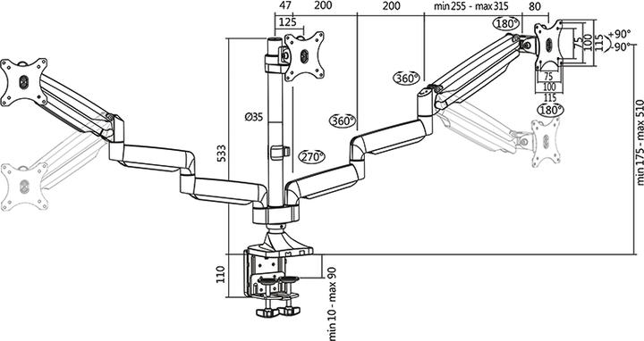 Productafbeelding LogiLink BP0052 (Tabel, 32")
