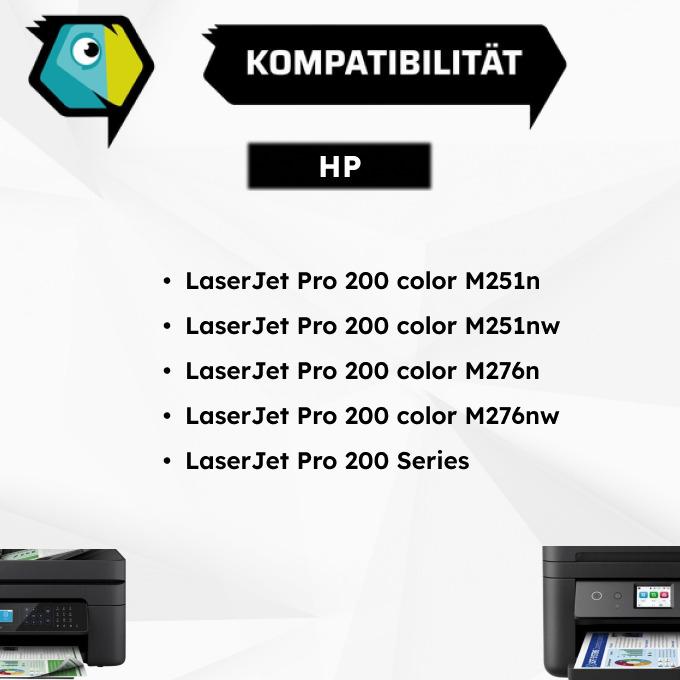 Image du produit Inkadoo Toner Compatible pour HP CF210A / 131A LaserJet Pro 200 color M 251 nw LaserJet Pro 200 color M 276 (CF)