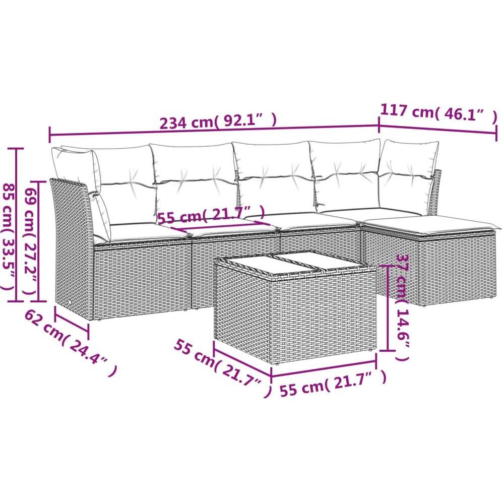 Thumbnail - VidaXL, Gartenlounge, Polona