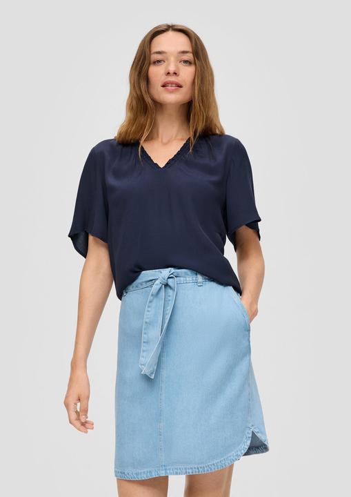 Immagine prodotto s.Oliver Bluse Viskosebluse mit V-Ausschnitt im Relaxed Fit (38)
