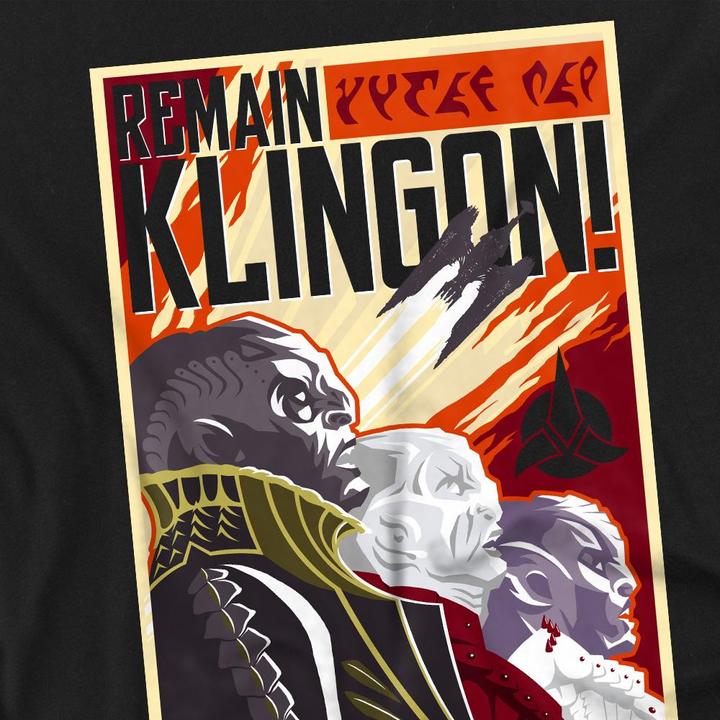 Produktbild Universal Textiles Remain Klingon TShirt (4XL)