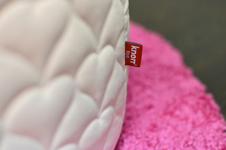 Actual product image Knorrtoys Ball pool soft - "Cosy heart rose" - 300 balls cream/grey/rose (approx. 6cm diameter)