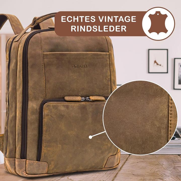 Produktbild Stilord XL Leder-Businessrucksack Harlow