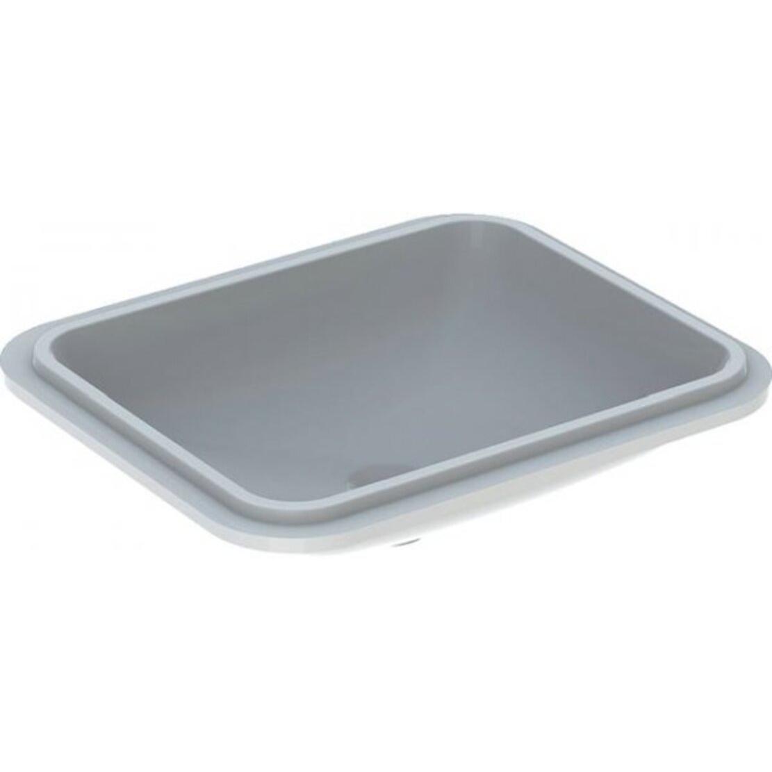 Thumbnail - Geberit, Waschbecken, VariForm Unterbauwaschtisch rechteckig, 500x400mm, ohne Hahnloch, ohne Überlauf (585 mm, 195 mm)