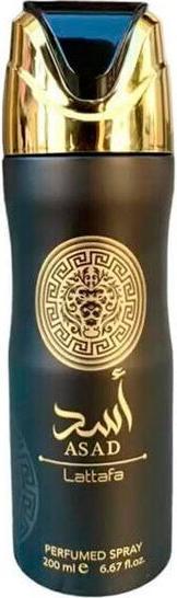Lattafa Perfumes Asad Lattafa Perfumed Spray 200ml 6.67 Fl Oz Body Deo Spray for Men (Spray, 200 ml)