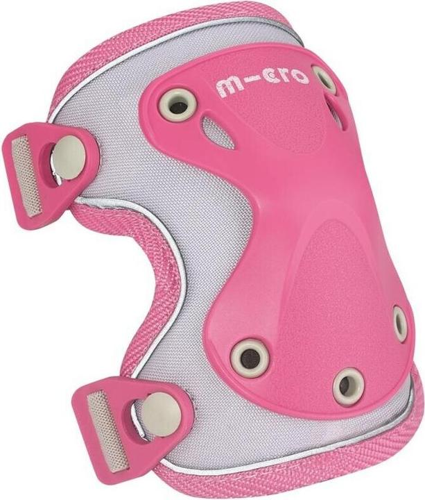 Micro Knee/elbow pads reflective Pink M (M, Knee pad, Elbow protectors, Pair)