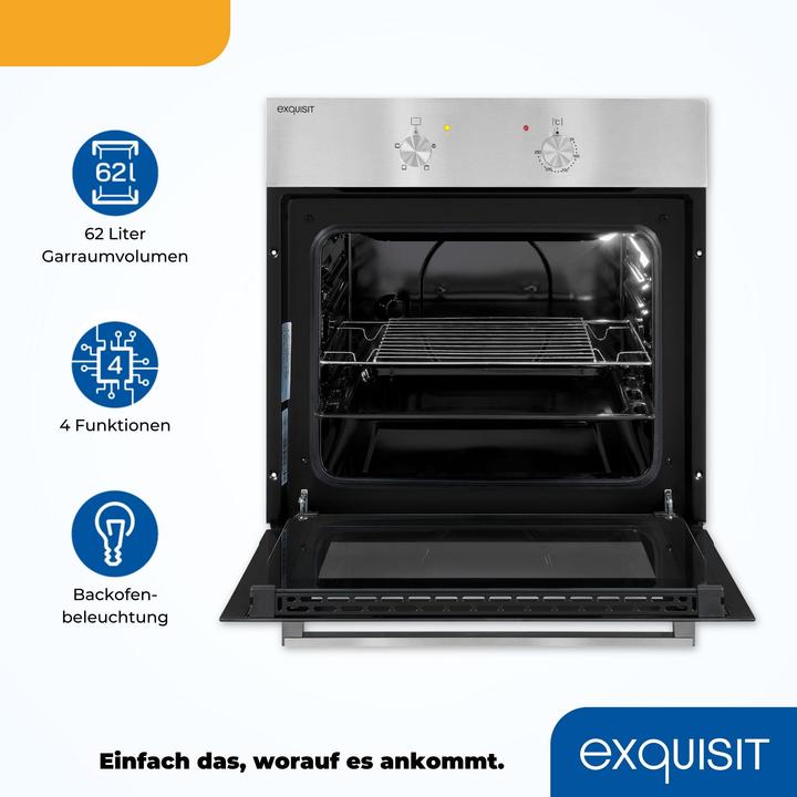 Produktbild Exquisit EBE 555-1.1 Elektro-Einbaubackofen