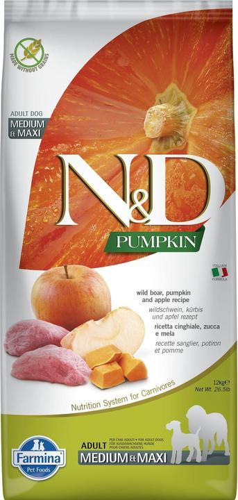 Produktbild Farmina Trockenfutter Pumpkin Adult Maxi Wildschwein & Apfel, 12 kg (Adult, 1 Stk., 12000 g)
