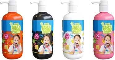 Immagine prodotto Boti Bottiglia di pittura naturale per viso e dita con pompa - rosa, 1 l (1000 ml)