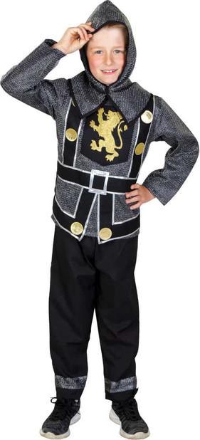 MICA Festival Kostüm - Schwarzer Ritter - für Kinder - 3-teilig - verschiedene Grössen 134/140 (134, 140)