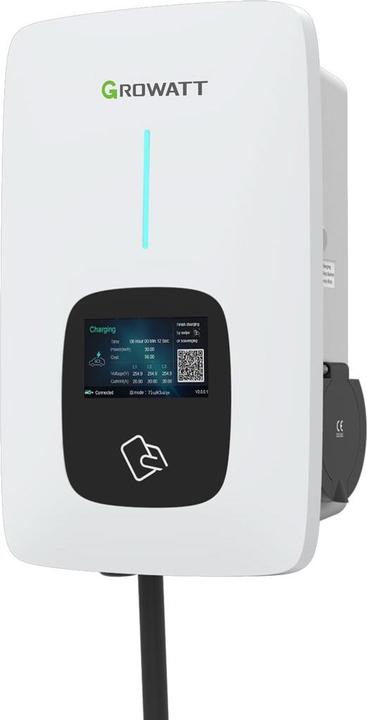 Image du produit Growatt Chargeur EV THOR 11AS-P-V1 (WiFi, RFID) Fonction LCD (Type 2, 11 kW)