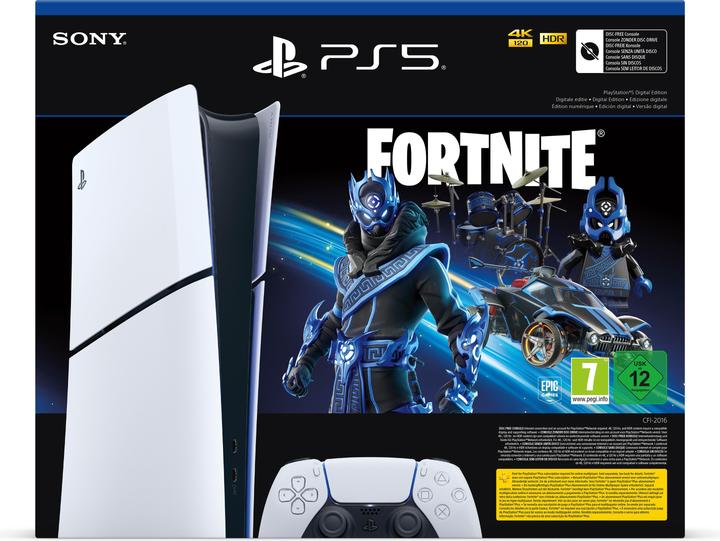 Produktbild Sony PlayStation 5 Digital Edition – Fortnite Cobalt Star Bundle