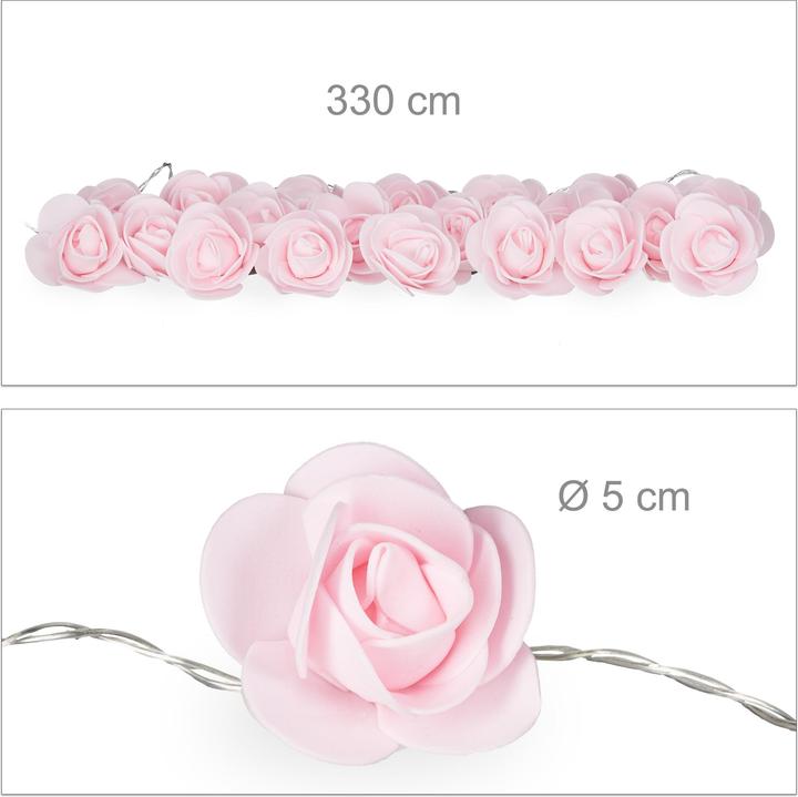 Actual product image Relaxdays Rose String Lights (3.40 m)