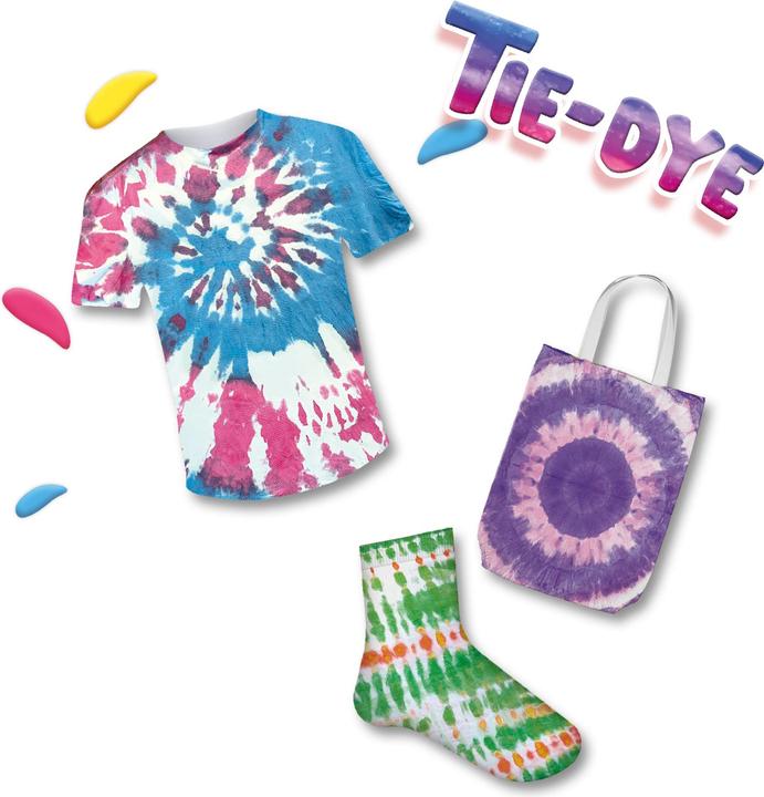 Productafbeelding Ses Tie-dye textielverf (Paars, Oranje, Geel, Blauw, Groen, Rood)